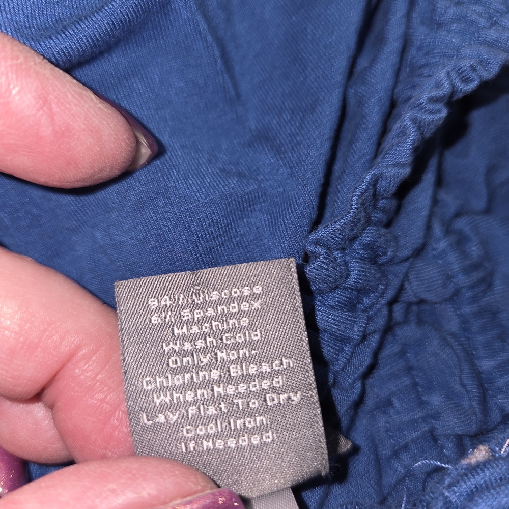 Ann Taylor Blue Ruched Tank Top - Picture 5 of 7